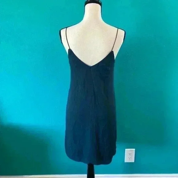 ⭐️Zara dark blue slip dress in size small - Picture 4 of 5